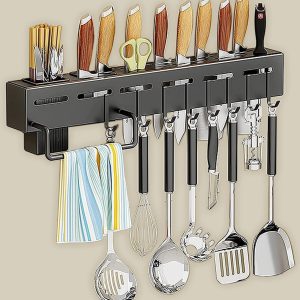 Deejay Kitchen Shelf Wall Mount Knife Holder